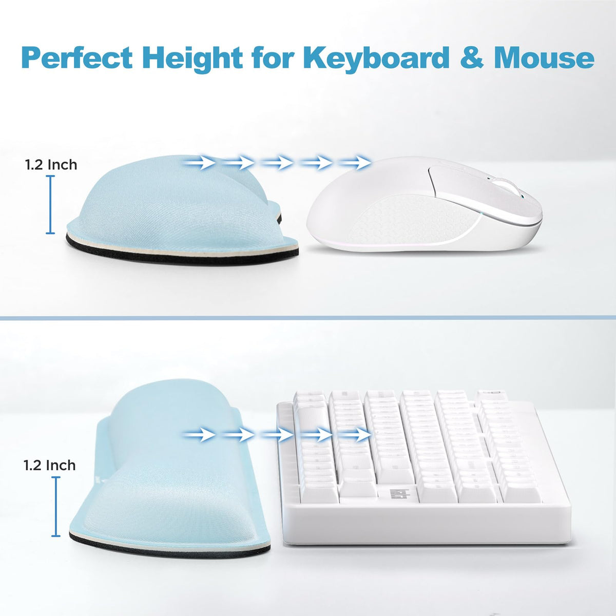 Gimars Memory Foam Wrist Rest for Computer Keyboard, Wrist Support for Office Gaming