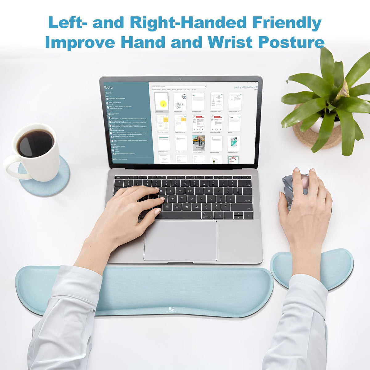 Gimars Memory Foam Wrist Rest for Computer Keyboard, Wrist Support for Office Gaming