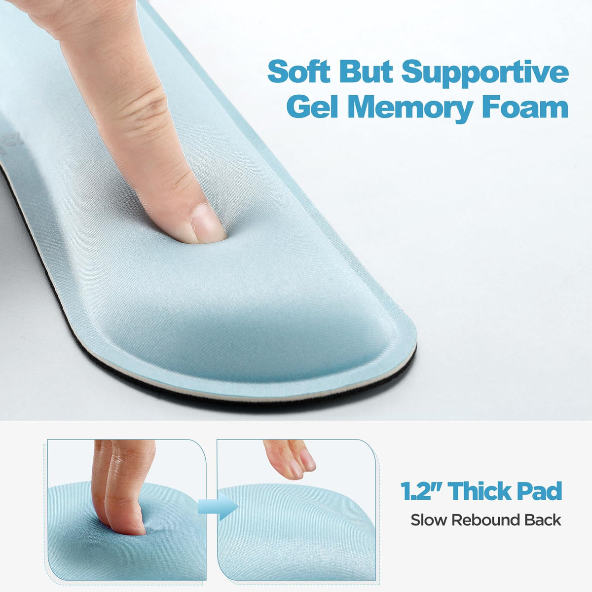 Gimars Memory Foam Wrist Rest for Computer Keyboard, Wrist Support for Office Gaming