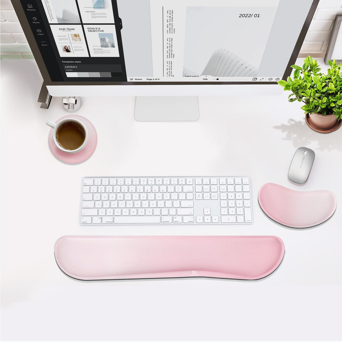 Gimars Memory Foam Wrist Rest for Computer Keyboard, Wrist Support for Office Gaming
