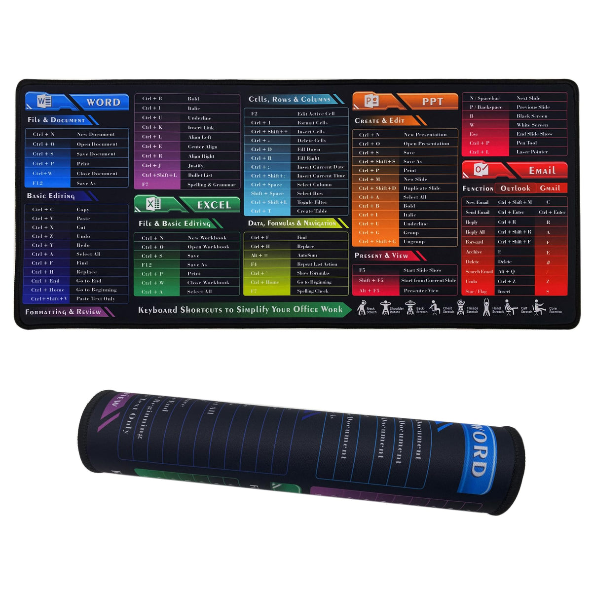 Large Mouse Mat 70x30cm - Variety in colours