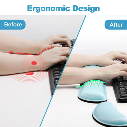 Gimars Memory Foam Wrist Rest for Computer Keyboard, Wrist Support for Office Gaming