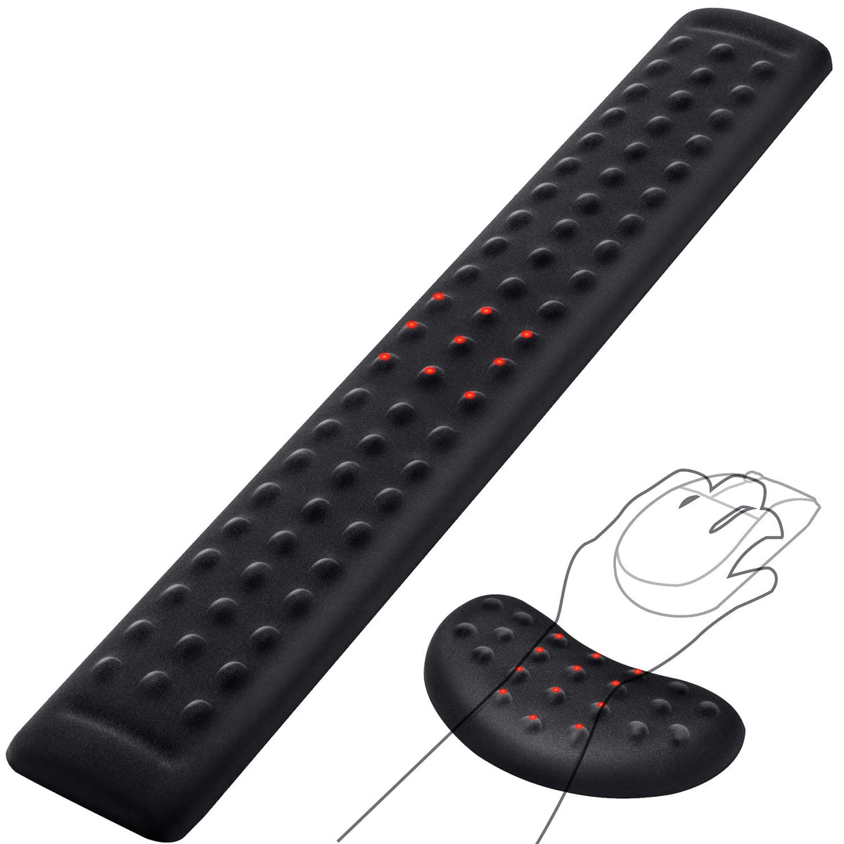 Gimars Memory Foam Wrist Rest for Computer Keyboard, Wrist Support for Office Gaming