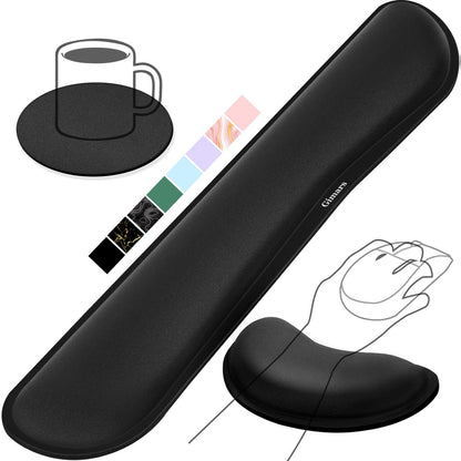 Gimars Memory Foam Wrist Rest for Computer Keyboard, Wrist Support for Office Gaming