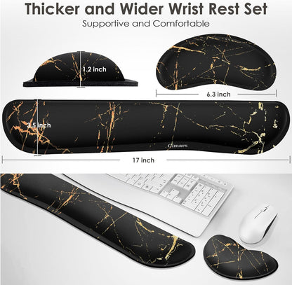Gimars Memory Foam Wrist Rest for Computer Keyboard, Wrist Support for Office Gaming