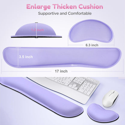 Gimars Memory Foam Wrist Rest for Computer Keyboard, Wrist Support for Office Gaming