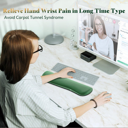 Gimars Memory Foam Wrist Rest for Computer Keyboard, Wrist Support for Office Gaming