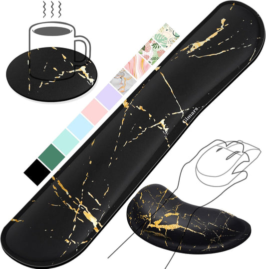 Gimars Memory Foam Wrist Rest for Computer Keyboard, Wrist Support for Office Gaming
