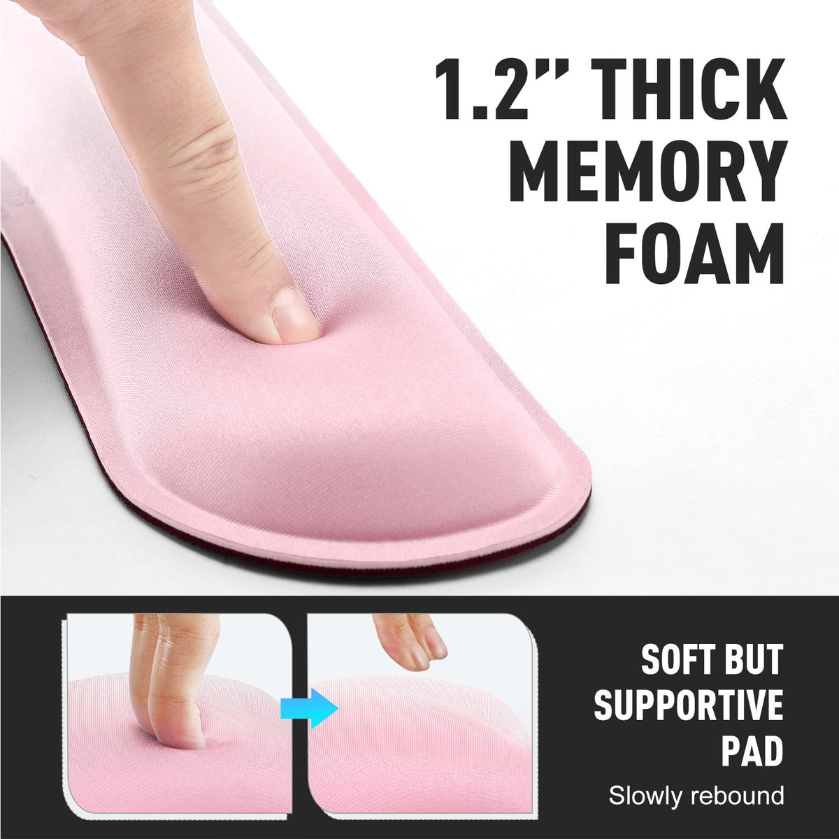 Gimars Memory Foam Wrist Rest for Computer Keyboard, Wrist Support for Office Gaming