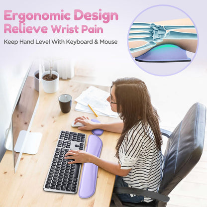 Gimars Memory Foam Wrist Rest for Computer Keyboard, Wrist Support for Office Gaming