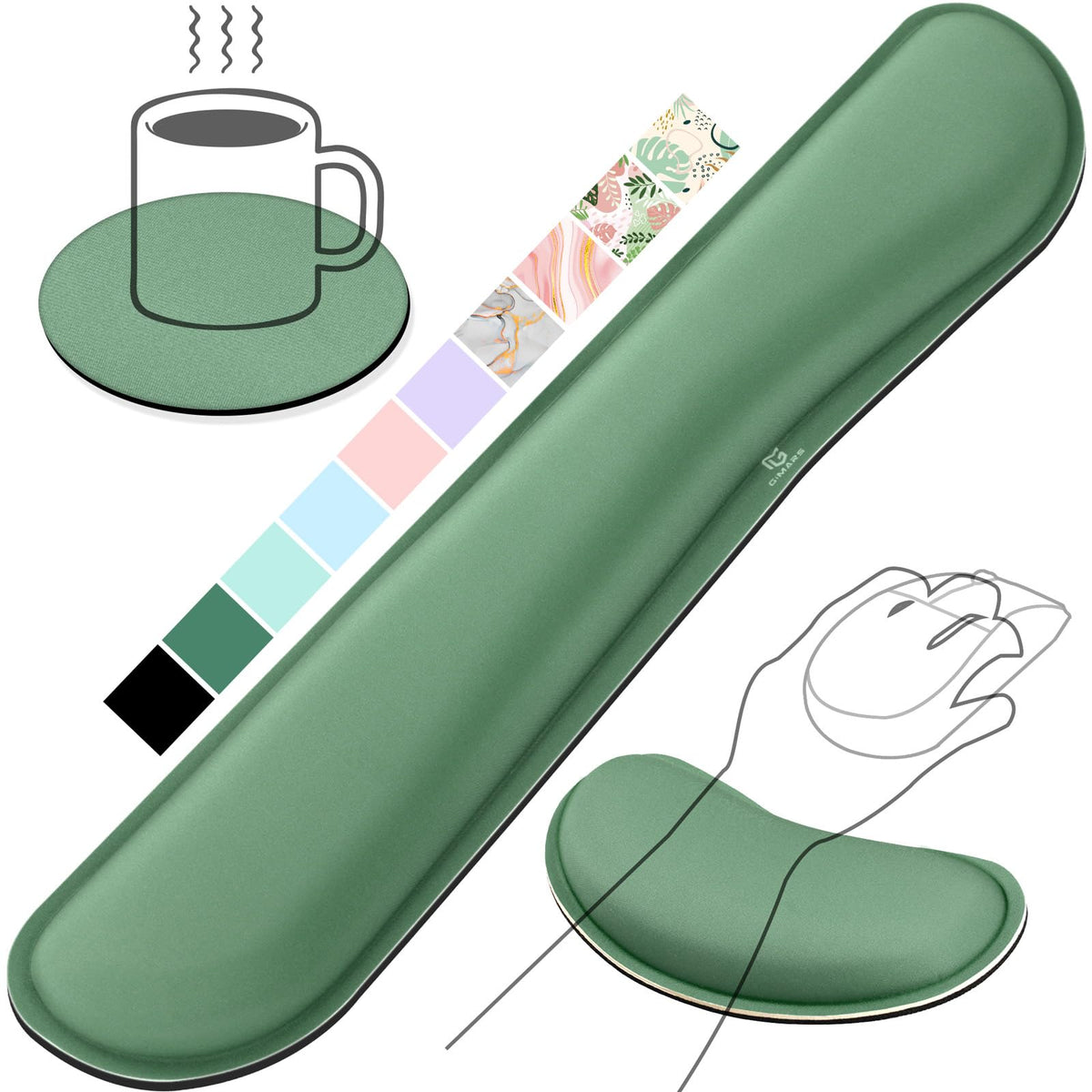 Gimars Memory Foam Wrist Rest for Computer Keyboard, Wrist Support for Office Gaming