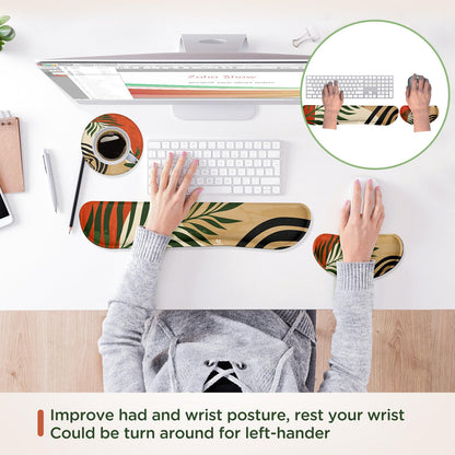 Gimars Memory Foam Wrist Rest for Computer Keyboard, Wrist Support for Office Gaming