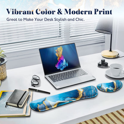 Gimars Memory Foam Wrist Rest for Computer Keyboard, Wrist Support for Office Gaming