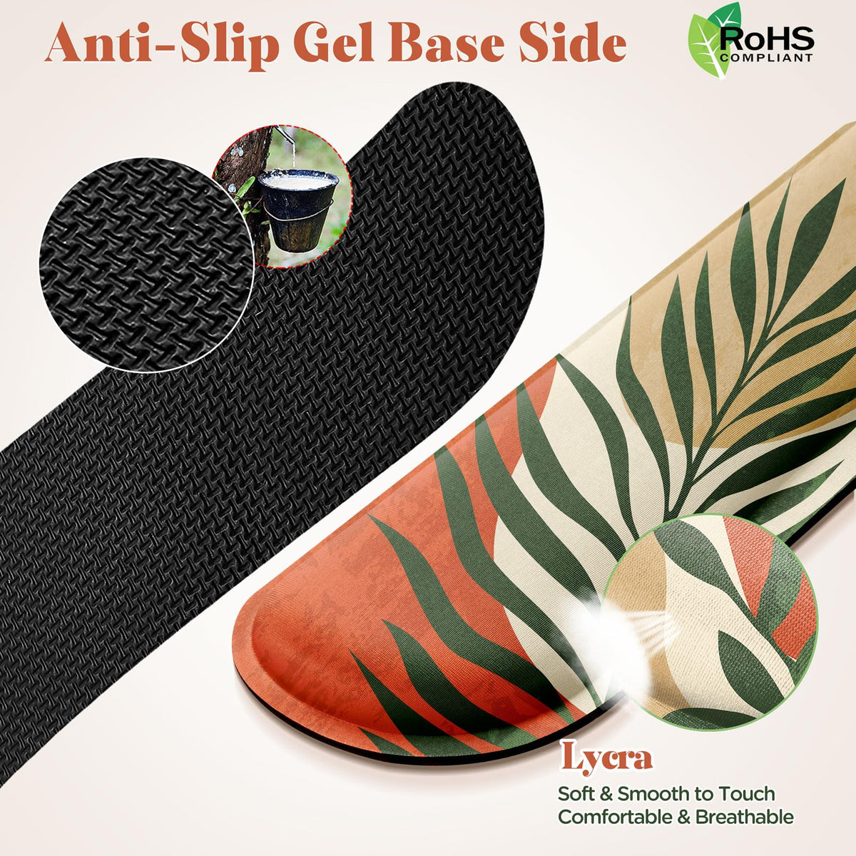 Gimars Memory Foam Wrist Rest for Computer Keyboard, Wrist Support for Office Gaming