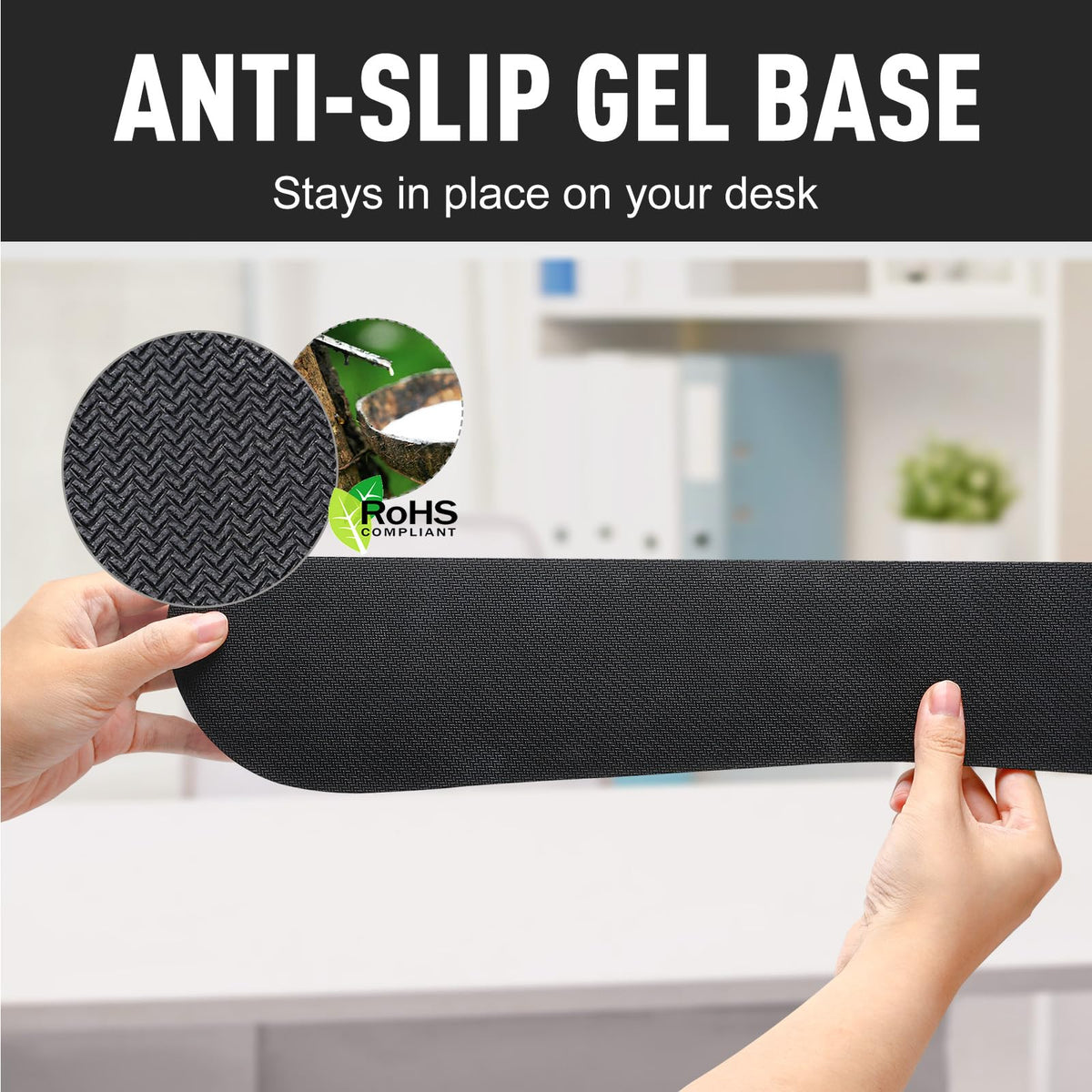 Gimars Memory Foam Wrist Rest for Computer Keyboard, Wrist Support for Office Gaming