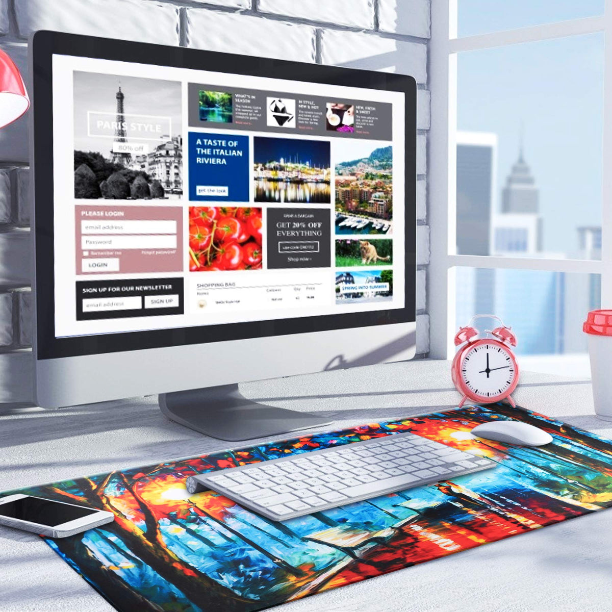 Large Mouse Mat 70x30cm - Variety in colours
