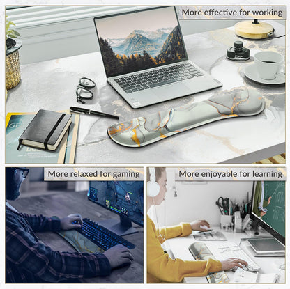 Gimars Memory Foam Wrist Rest for Computer Keyboard, Wrist Support for Office Gaming