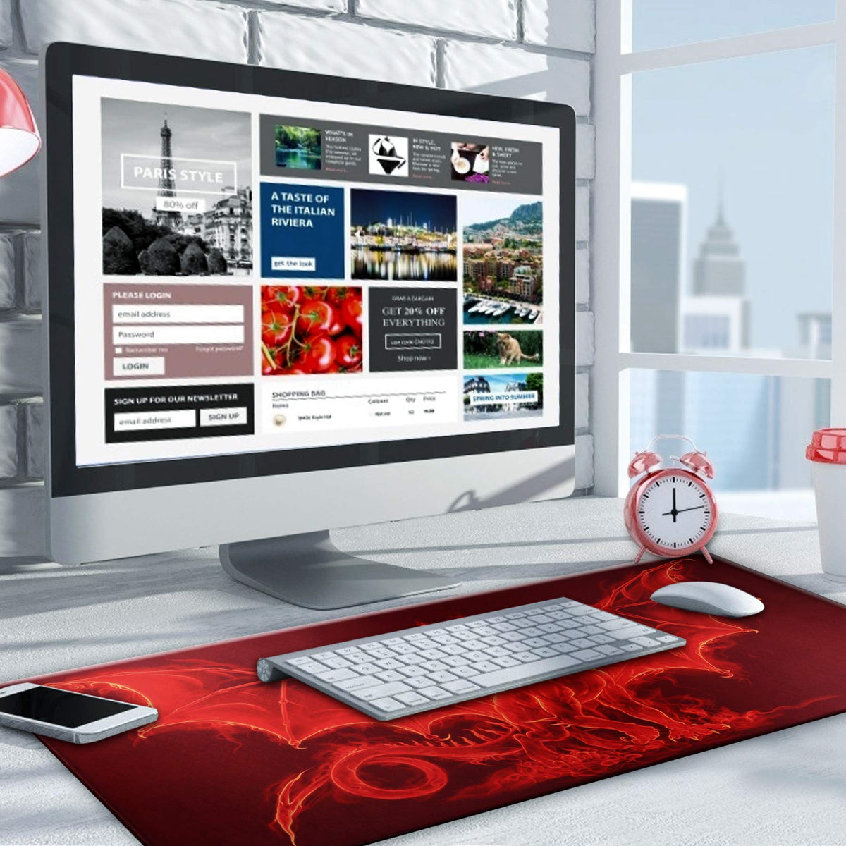 Large Mouse Mat 70x30cm - Variety in colours