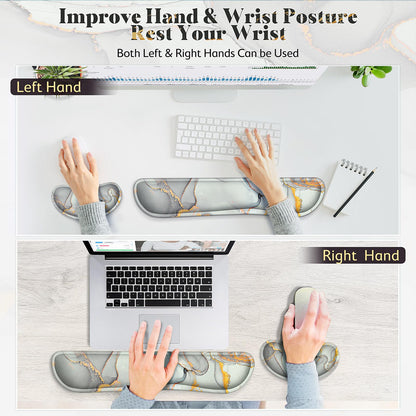 Gimars Memory Foam Wrist Rest for Computer Keyboard, Wrist Support for Office Gaming